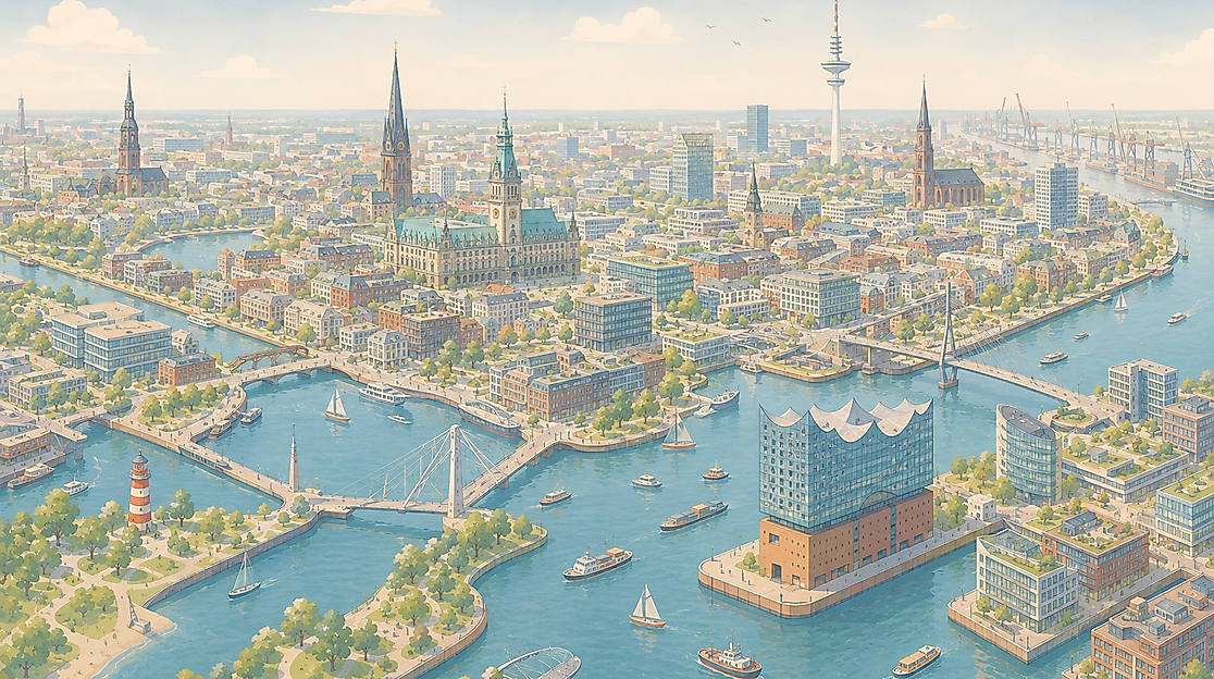 verschiedene Spielstätten in Hamburg