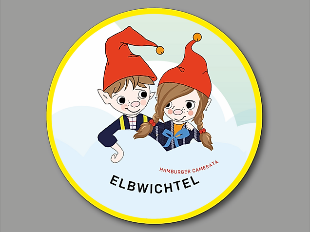 Elbwichtel – Ship’s horn and ribbon