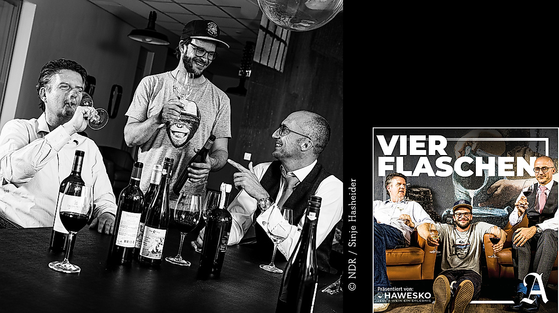 Vier Flaschen
