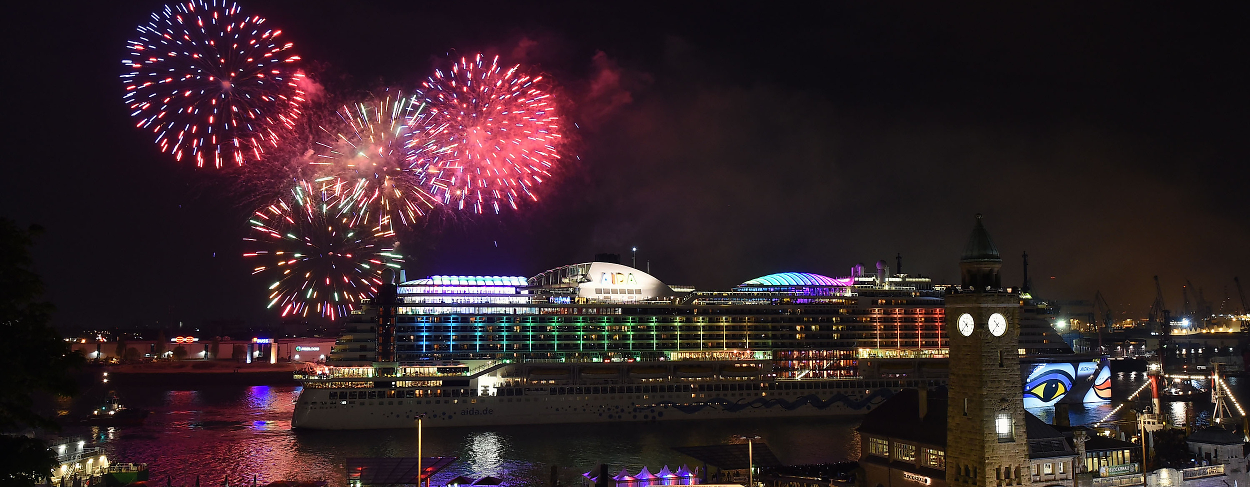 AIDA fireworks Port Anniversary
