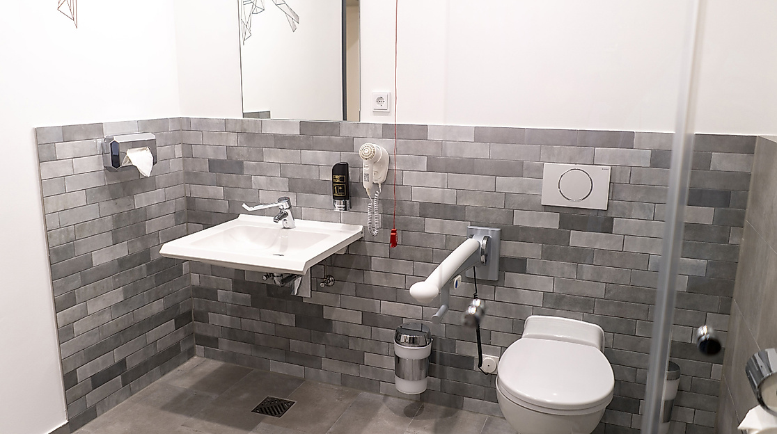 Signature Hotel Skarv Hamburg: Accessible bathroom