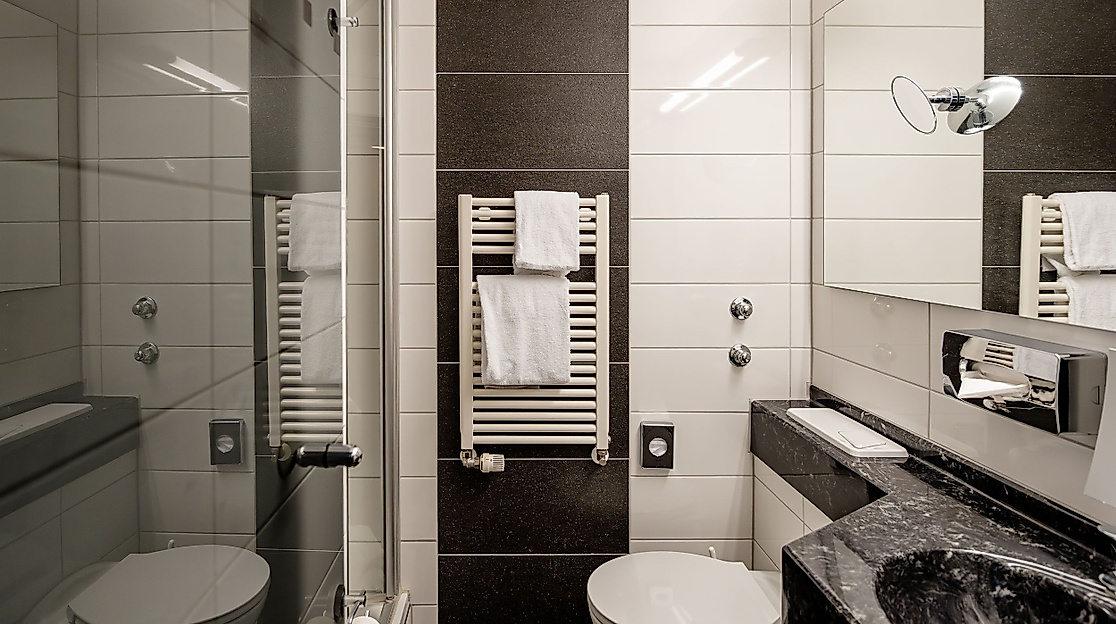 relexa hotel Bellevue Hamburg: bathroom single room
