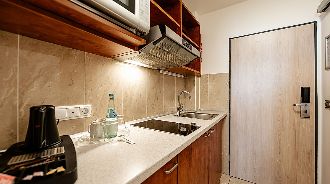 Apartment-Hotel Hamburg Mitte: kitchenette