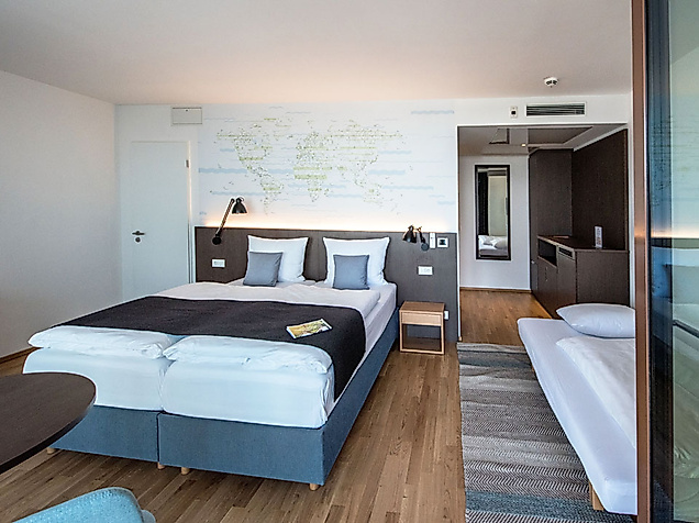 Hotelzimmer JUFA Hotel Hamburg in der HafenCity