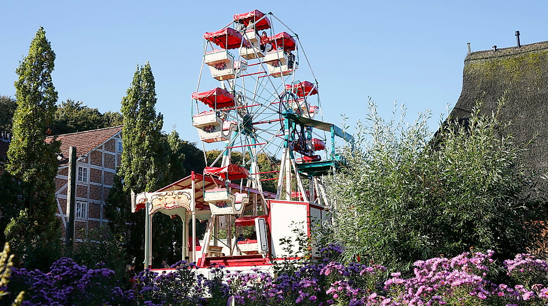 [Translate to Englisch:] Riesenrad auf dem Historischen Jahrmarkt