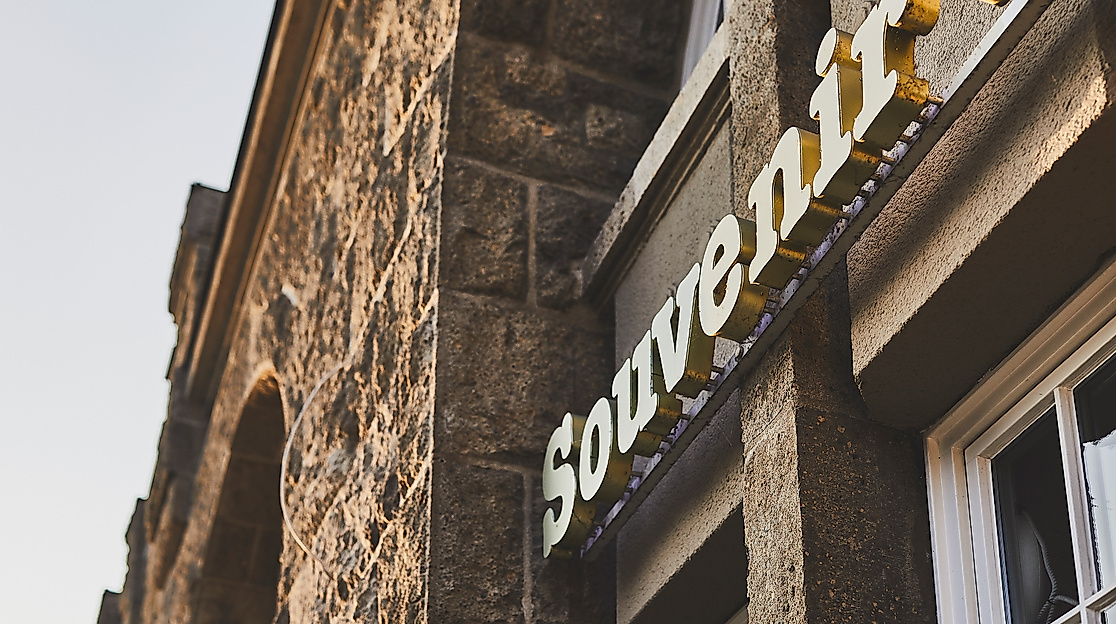 Tourist information at the Landungsbrücken Hamburg