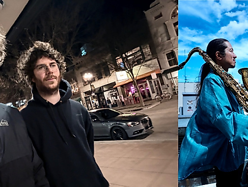 On the left are Sam Gendel and Sam Wilkes; on the right is Sinsuke Fujieda.