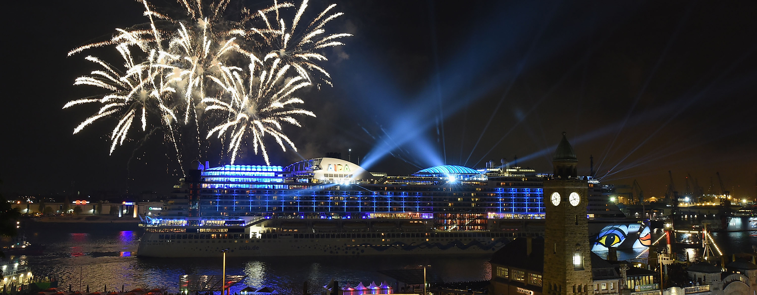 AIDA fireworks Port Anniversary