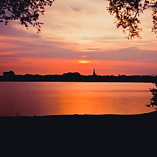 Evening boat tour on the Alster