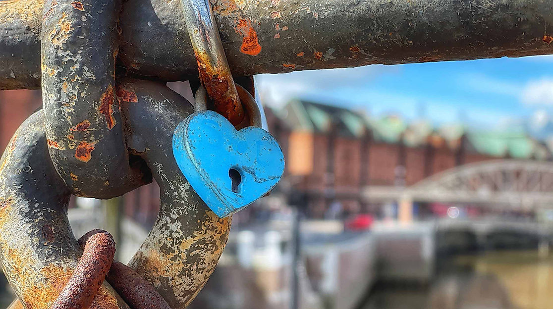 hamburg stadtführung, herz an brücke, Rosinenfischer