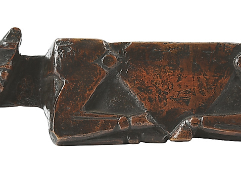 Ewald Mataré: Triangle Cow I, 1942, Bronze, Museum Kurhaus Kleve – Dauerleihgabe des Freundeskreises Museum Kurhaus und Koekkoek-Haus Kleve e. V., Schenkung Dr. Tresi Sack und Prof. Dr. Heinz Sack