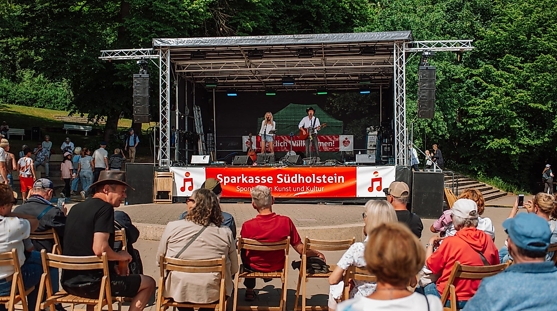 Stage at the Great Segeberg Lake Festival