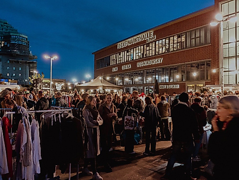 Nachtflohmarkt Rindermarkthalle St. Pauli