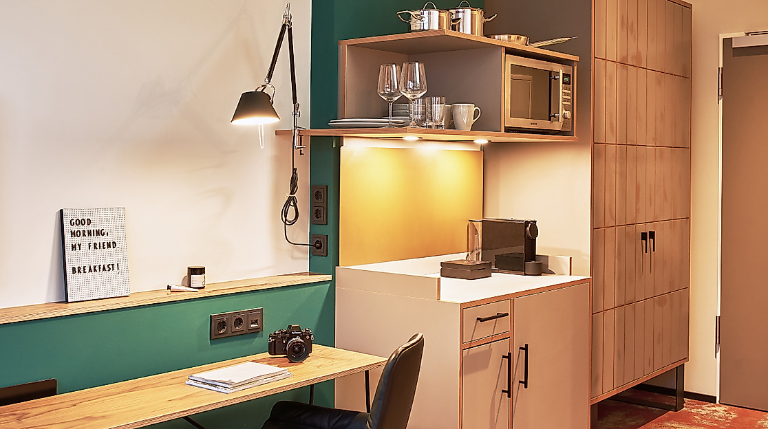 Hood House Hotel Hamburg: Cozyhood Kitchenette