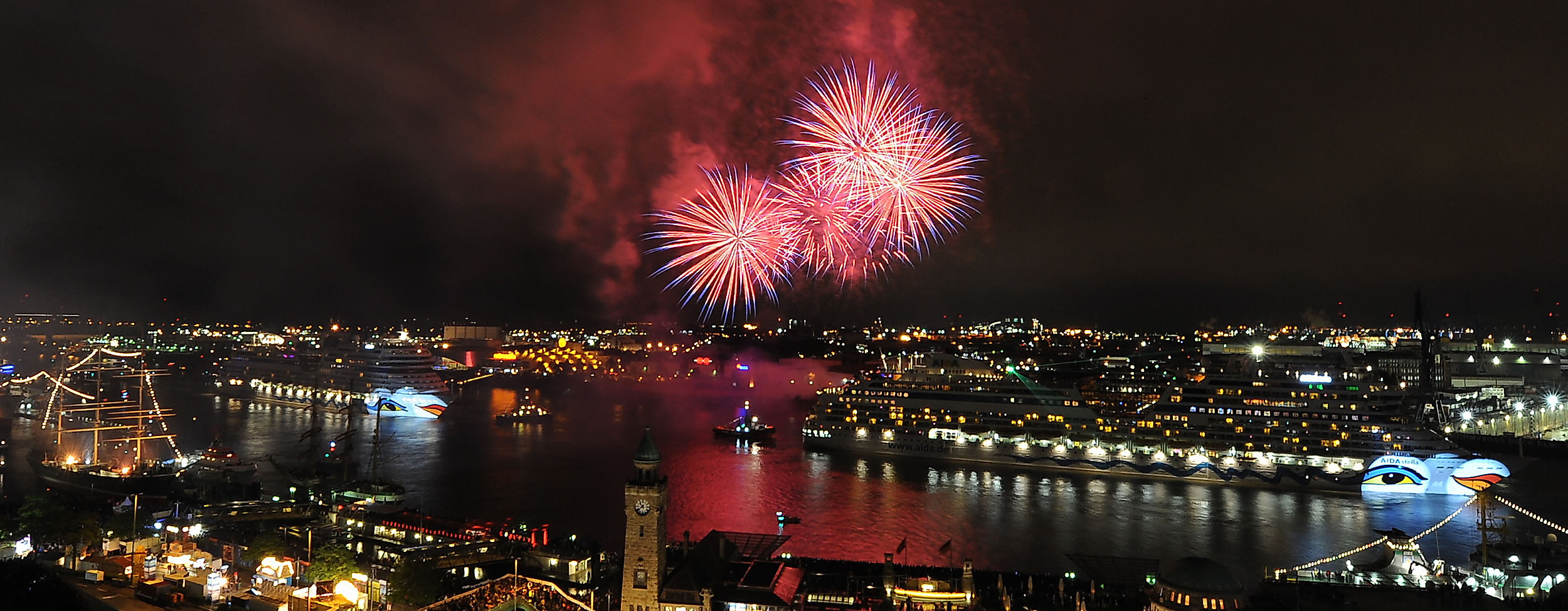 AIDA fireworks Port Anniversary