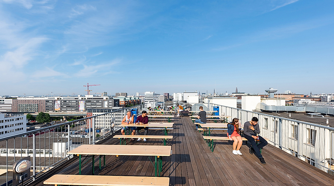 Hotel A&O Hamburg City: roof terrace