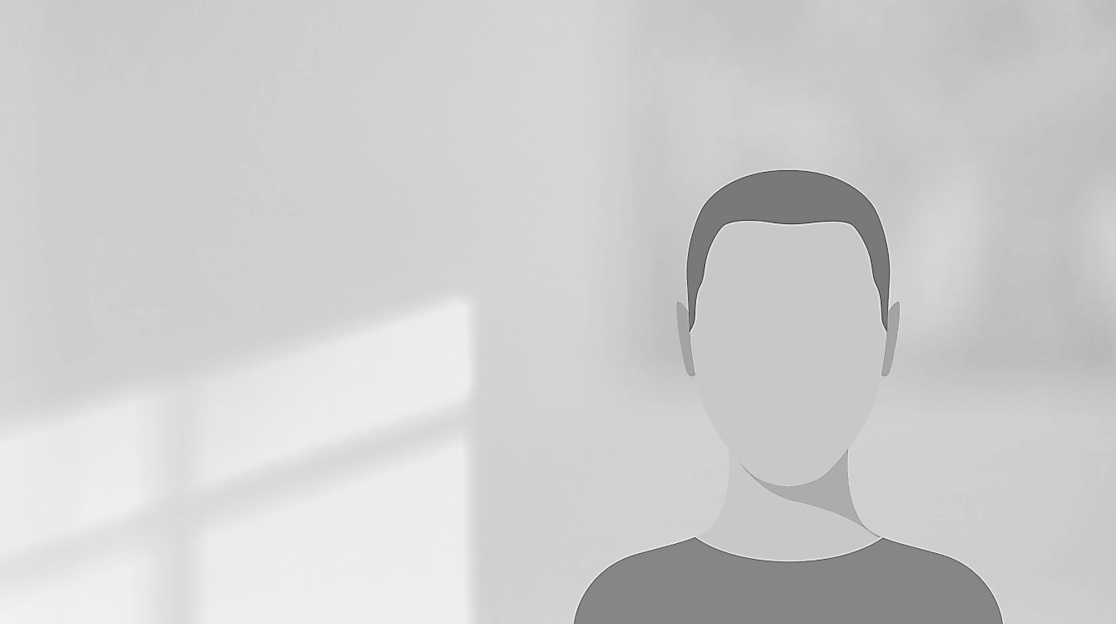 Platzhaltergrafik einer männlichen Person vor grauem Hintergrund mit angedeutetem Fensterlicht