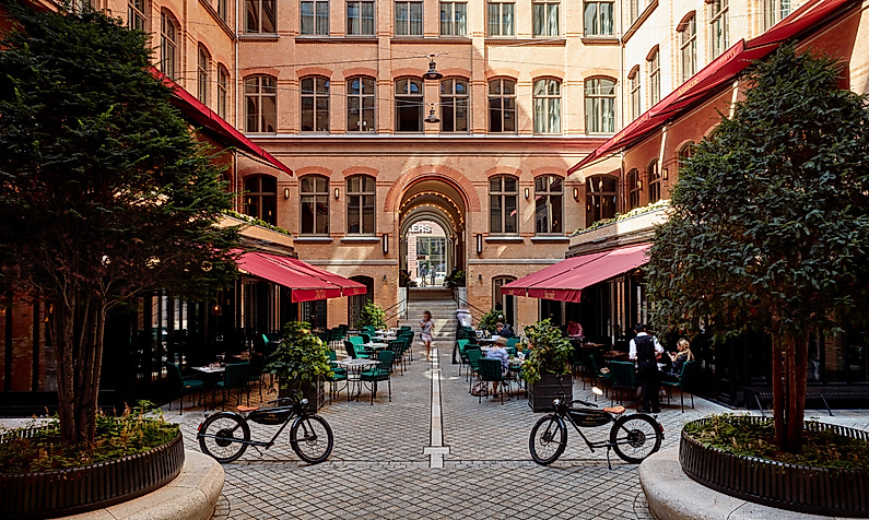 Hotel TORTUE HAMBURG: Inner courtyard